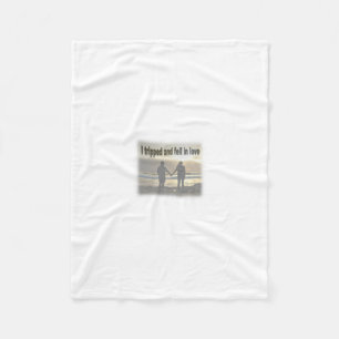 I Tripped and Fell in Love Fleece Blanket