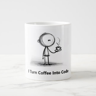 I Turn Coffee Into Code. Funny mug for it guy