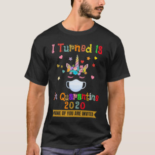 I Turned 13 in Quarantine 2020  13th Birthday Teen T-Shirt
