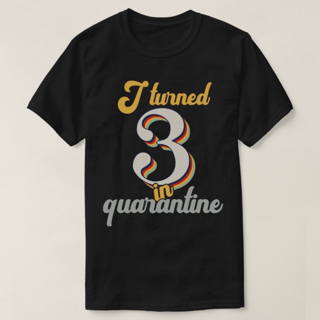 I Turned 3 in 3rd Birthday T-Shirt (Design Front)