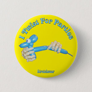 I Twist for Parties Button Balloon Hands and Dog