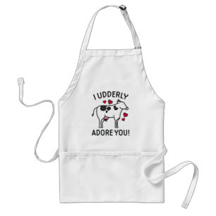 I Udderly Adore You Standard Apron