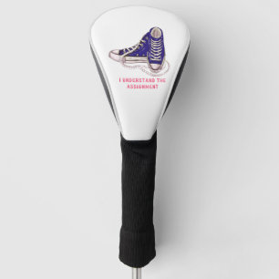 I Understand the Assignment Blue Sneakers Art Golf Head Cover