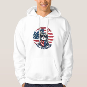 I Understand the Assignment Harris Walz Cat Lady Hoodie