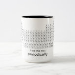 I use this mug periodically science periodic table<br><div class="desc">This is a great gift for a coworker,  friend or anyone with a sense of humor. Text and font can be changed to your preference. If you need any assistance customizing your product,  please contact me through my store and I will be happy to help.</div>