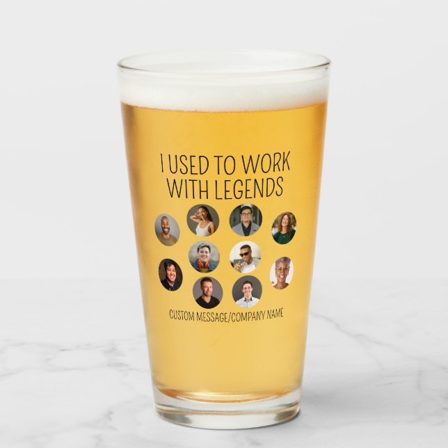 I Used To Work With Legends 10 Coworker Photo Glass (Front Filled)