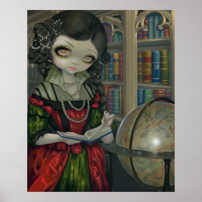 I Vampiri La Libreria ART PRINT gothic vampire art (Front)