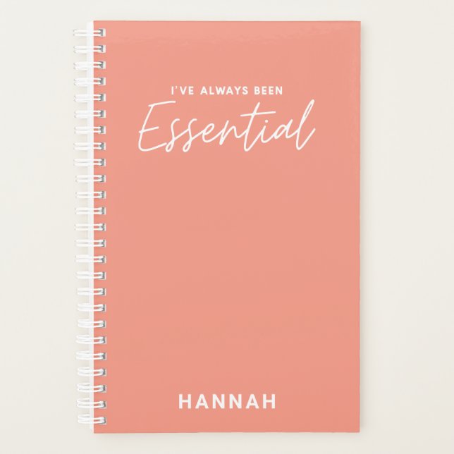 I’ve always been essential modern fun typography planner (Front)