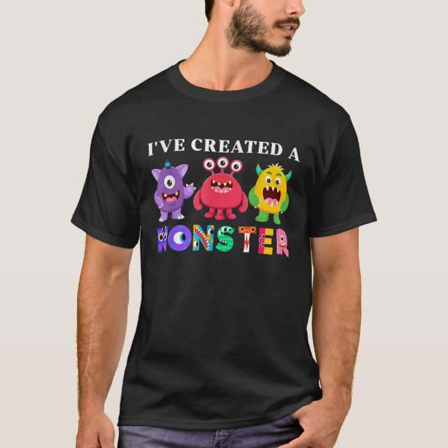I ve created a Little Monster Kids Birthday Party  T-Shirt (Front)