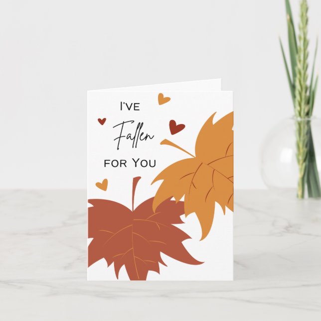 I’ve Fallen for You - Pun Valentine's Day Card (Front)