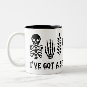 I’ve Got a Spine for Spooky Mug Funny Skeleton