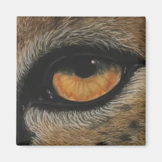 I’ve got my eye on you. Cheetah Magnet (Front)