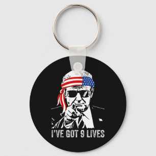 I’ve Got Nine Lives - Trump Funny Key Ring