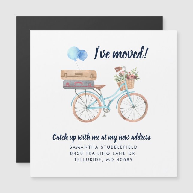 I’ve Moved Boho Moving Home Address Announcement (Front/Back)