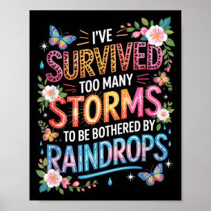 I’ve Survived Many Storms, Motivational Inspiring  Poster