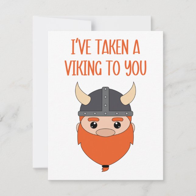 I’ve Taken A Viking To You Holiday Card (Front)