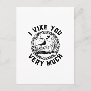I Vike You Very Much Postcard