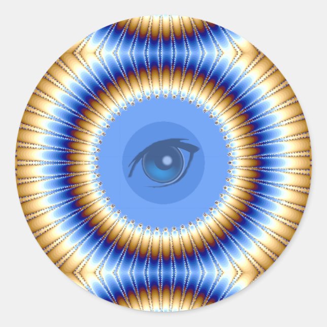 I Vision_ Classic Round Sticker (Front)