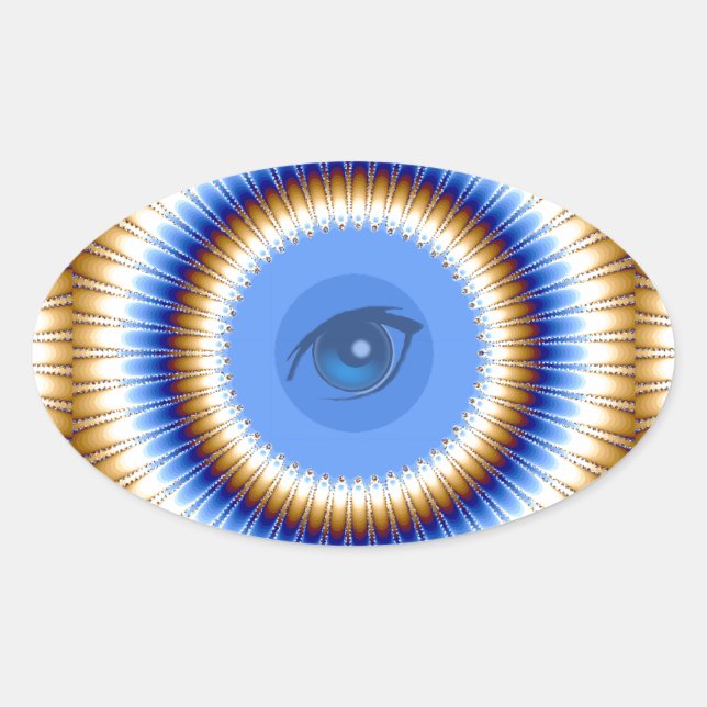 I Vision_ Oval Sticker (Front)