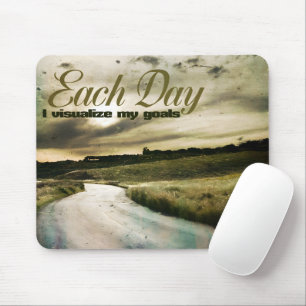 "I visualise my goals" Motivation Affirmation Mouse Mat