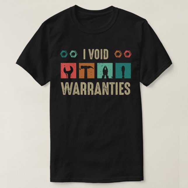 I void Warranties Car Mechanic T-Shirt (Design Front)