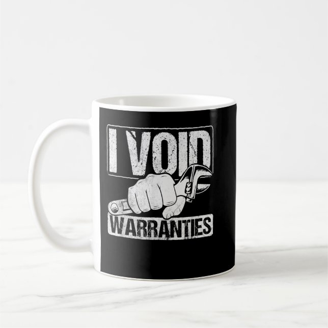 I Void Warranties Garage Mechanic Car Tuning Coffee Mug (Left)