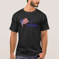 I Vomited US Flag Political Apparel