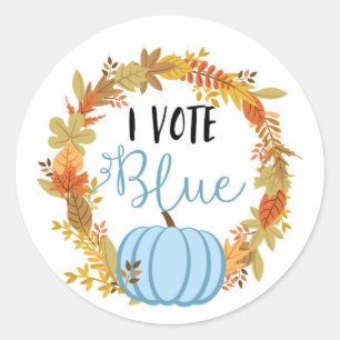 I VOTE BLUE Gender Reveal Baby Shower Game Labels