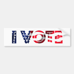 I Vote Bumper Sticker
