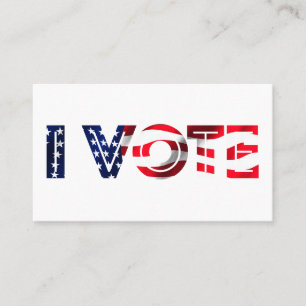 I Vote Business Card