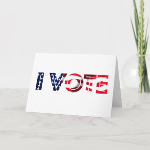 I Vote Card