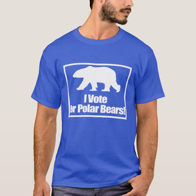 I Vote For Polar Bears Activist Shirt (Front)