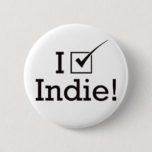 I Vote Indie 6 Cm Round Badge