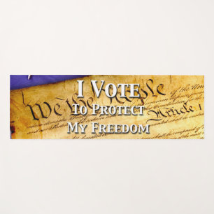 I Vote To Protect My Freedom Yoga Mat