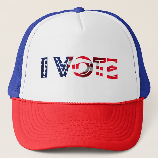 I Vote Trucker Hat (Front)