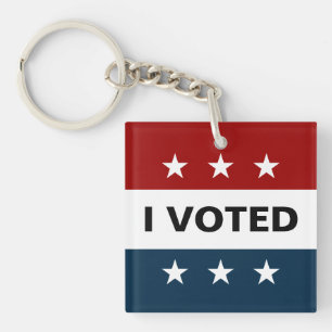 I Voted 2024 Elections Key Ring