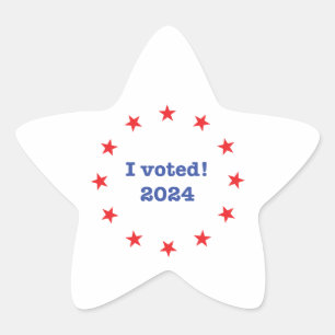 I voted! 2024 star sticker