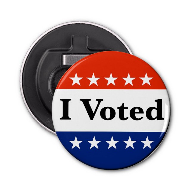 I Voted 2026 Elections Bottle Opener (Front)