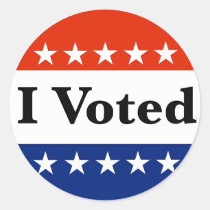 I Voted 2026 Elections Classic Round Sticker