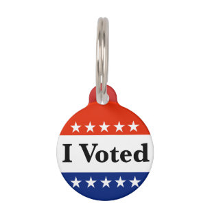 I Voted 2026 Elections Pet Tag