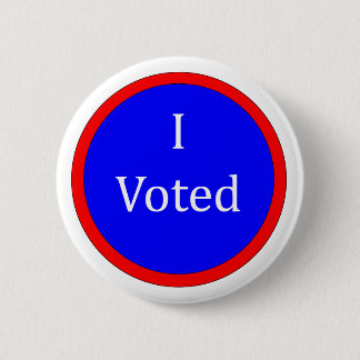 I Voted Blue 6 Cm Round Badge