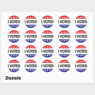 I Voted Button 2024 Election Classic Round Sticker