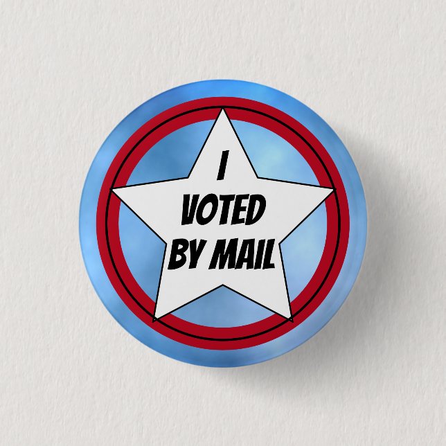 I Voted by Mail 3 Cm Round Badge (Front)
