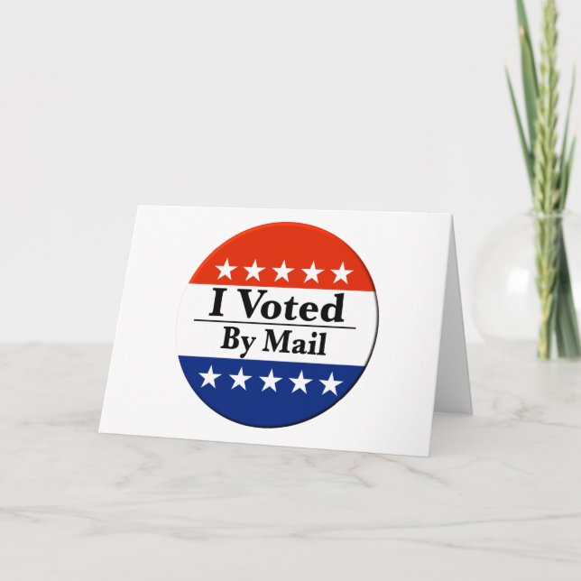 I Voted By Mail Card (Front)