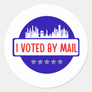 I Voted by Mail Classic Round Sticker