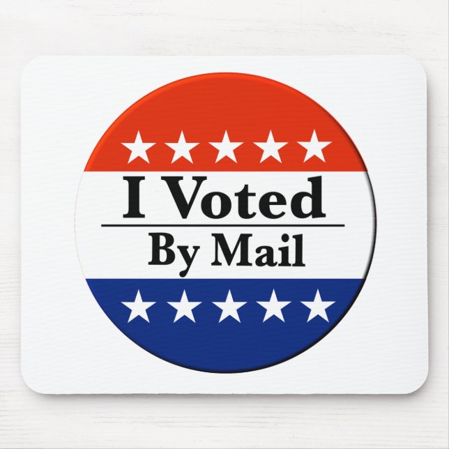I Voted By Mail Mouse Mat (Front)