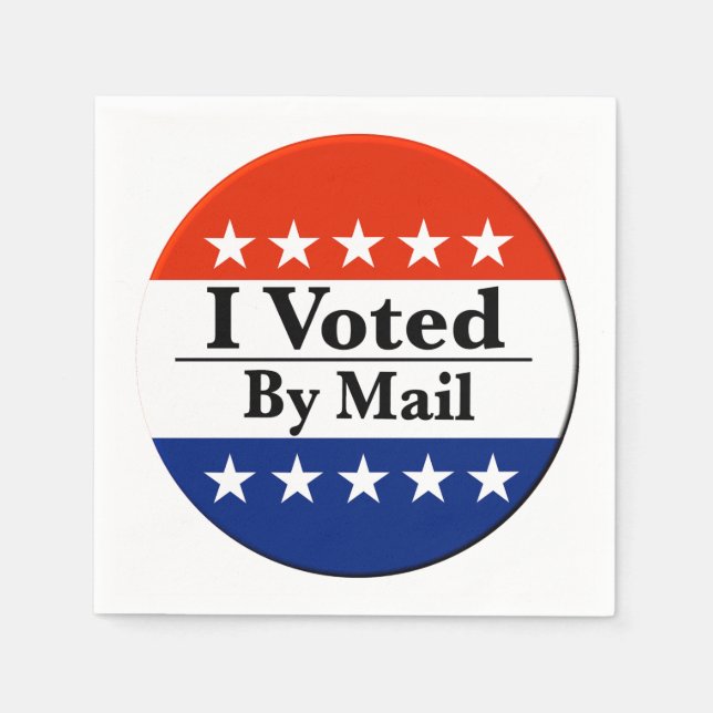 I Voted By Mail Napkin (Front)