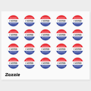 I voted classic round sticker