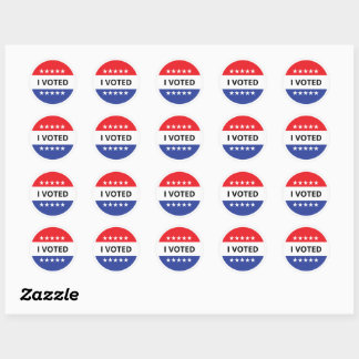 I voted classic round sticker