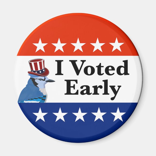 I Voted Early 2026 Elections Magnet (Front)